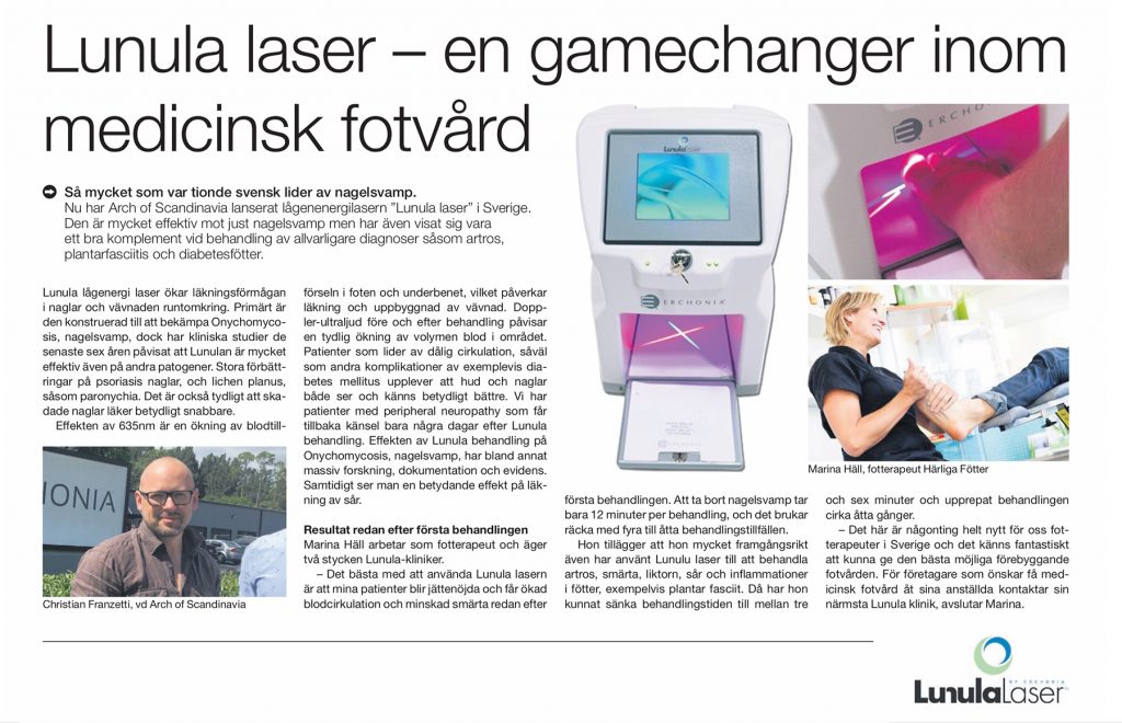 Artikel om Lunula laser